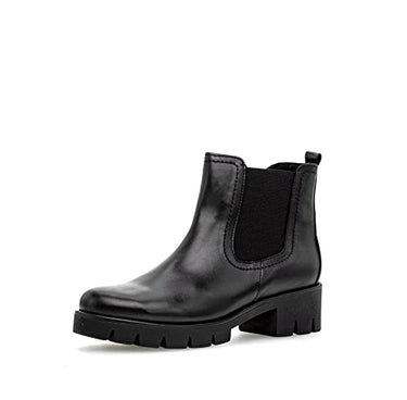 Gabor Damen Chelsea Boots, Frauen Stiefeletten,Best Fitting,Schlupfstiefel,Winterstiefeletten,Winterschuhe,warm,gefüttert,schwarz,40 im Sale